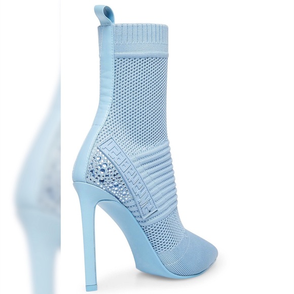 Steve Madden Light Blue Knit Ankle Boots 👢 - Picture 2 of 6